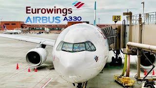 New Nonstop Eurowings Discover  Salt Lake City  Frankfurt Economy Class 4Y59 Airbus A330 4K [upl. by Amian]