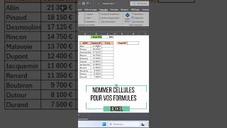 Excel Cellules  Les Avantages De Les Nommer [upl. by Africah149]