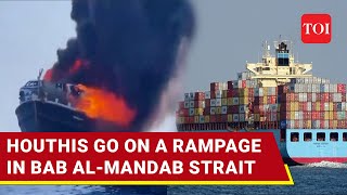 Houthi Attack Rocks 4th Ship In 24 Hours US Vessel Maersk Sentosa Targeted In Longest Strike [upl. by Julius]