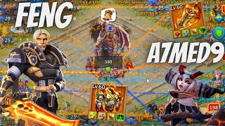 Lords Mobile  A7med9 Defending BASE vs FENG GG and KDM Family Triple Defence [upl. by Boeke388]