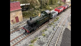 Bachmann Great Western DCC Sound Fitted Prairie Tank 4539  176 Model Railway Layout Goathland NYMR [upl. by Corby]