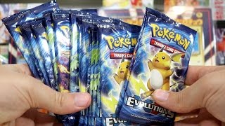 Opening 16 Evolutions booster packs  From The Card Bazaar [upl. by Aratak599]