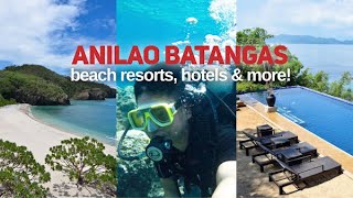 10 BEST ANILAO BATANGAS Beach Resorts amp Hotels Luxury amp Affordable 2022 [upl. by Aicenra]