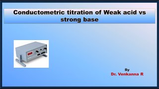 Conductometric titration of a weak acid vs strong base [upl. by Farron]