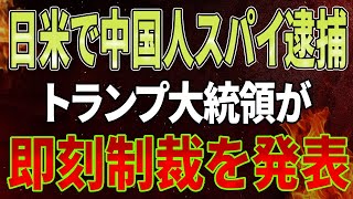 【速報】日米で中国人スパイ逮捕！「200％ではない、300％だ」トランプ大統領が即刻制裁を発表！習近平政府はパニックに陥り、衝撃的な行動に出た！中国経済全体が終わった！ [upl. by Morrissey]