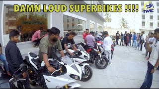 Taking Yamaha R1 and HAYABUSA to College  Awesome Bengaluru Student reactions [upl. by Catton]