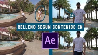 Relleno según contenido en After Effects Content Aware Fill Tutorial [upl. by Jurkoic]