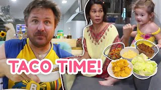 MEXICAN MUKBANG POKLEE FAMILY TACO TIME  PokLee Cooking [upl. by Yram]