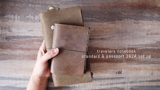 2024 Techo Kaigi  Travelers Notebook Standard amp Passport Set Up [upl. by Aciretnahs]