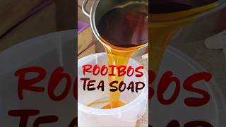 MAKING COLD PROCESS ROOIBOS TEA Plant based SOAP coldprocessedsoap soapmaking soaplovers [upl. by Paradies276]