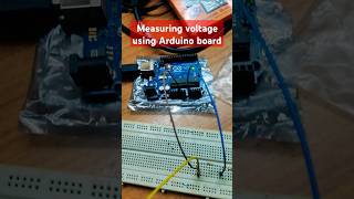 Measuring voltage with Arduino in seconds arduinoproject electrical electronics shorts engg [upl. by Rafaelita]