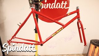 5 Steps for INCREDIBLE paint restoration on vintage mountain bike frame [upl. by Aninad691]