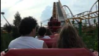 BomboRun Roller Coaster POV Rainbow Magicland Theme Park Italy onride [upl. by Nolita]