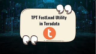 Teradata Parallel TransporterTPT  TPT FastLoad utility in Teradata [upl. by Sarazen]