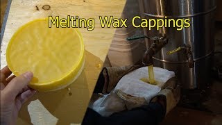 Melting my beeswax cappings [upl. by Attenol]