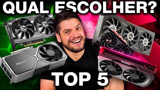 As MELHORES PLACAS DE VIDEO pra comprar AGORA AMD ou NVIDIA QUAL A MELHOR CUSTO X BENEFÍCIO [upl. by Enalahs814]