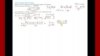 UPenn Math 103 Finding Limits of Average Rates of Change [upl. by Icul456]