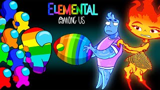 어몽어스 VS vs Elemental 3  FUNNY AMONG US ANIMATION [upl. by Hopkins]