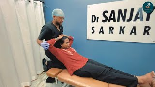 ঘাড়ে কুঞ্জ  Neck Kyphosis Chiropractic Adjustment  Dr Sanjay Sarkar [upl. by Trebbor]