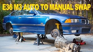 BMW E36 M3 Auto To Manual Swap [upl. by Kurys]