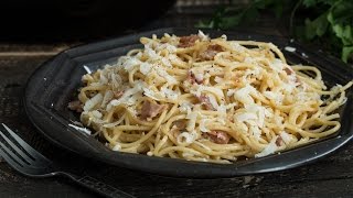 Spaghetti Carbonara Recipe [upl. by Noirb146]