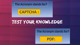 Crack the Code Ultimate Acronyms Quiz Test Your Knowledge [upl. by Bean]