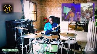 Prinx Emmanuel and Grace Lokwa kisi ya sonikumama Papa refix drum cover [upl. by Launame]