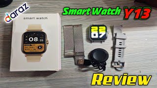 Smart Watch Y13 GT20 Review  Daraz Smart Watch 😍😍 [upl. by Jurgen]