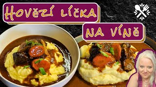 Hovězí líčka na červeném víně beef bourguignon [upl. by Mharba]