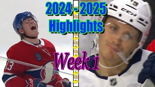 NHL 24  25 Week 1 Recap quotThings You Might Have Missedquot [upl. by Nileuqay694]