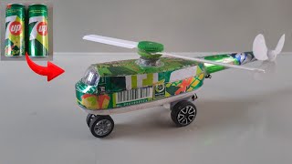 How to make a helicopter from a 7up soda can [upl. by Anglo230]