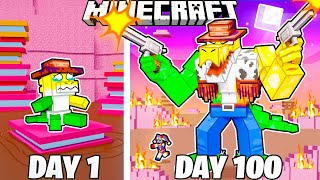 I Survived 100 Days as GUMMIGOO in Minecraft [upl. by Nottirb175]