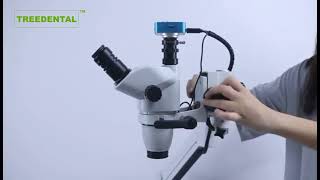 Magnification Dental Operating Microscope With Camera 25x25x 2 Versions Can Be Choose [upl. by Switzer]