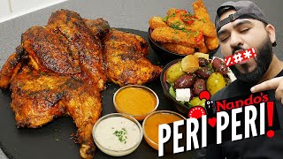 Lemon amp Herb Peri Peri Chicken with Halloumi Fries amp Olives  Halal Chefs Peri Peri Chicken [upl. by Eiclek]