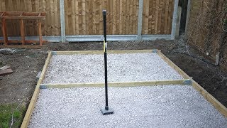 How to make a concrete shed base [upl. by Ettenim]