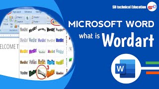 Ms word WordArt  How to use WordArt  Word Art design  SD technical education [upl. by Teague244]