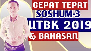 Simulasi Prediksi Soal UTBK SBMPTN 2019 Dan Pembahasannya  Soshum3 [upl. by Yorztif]