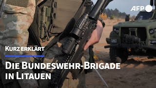 Kurz erklärt Die BundeswehrBrigade in Litauen  AFP [upl. by Feune15]