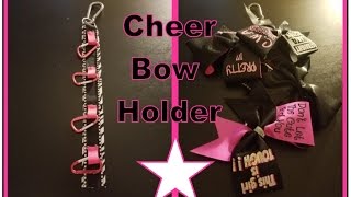 DIY cheer bow holder for your cheer bag [upl. by Levitt]