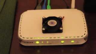 Netgear DG834Gv5 ADSL2 Modem Router Cooling Mod [upl. by Vasileior890]