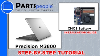 Dell Precision M3800 P31F001 CMOS Battery HowTo Video Tutorial [upl. by Annoel]