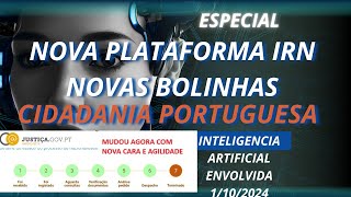 NOVA PLATAFORMA NACIONALIDADE PORTUGUESA IRN [upl. by Ettenot]