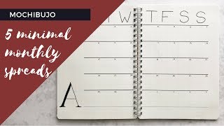 5 Minimal Monthly Spreads [upl. by Kenji]