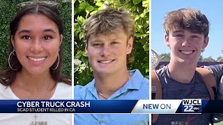 SCAD student among 3 killed in Tesla crash [upl. by Derman628]