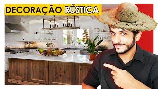 TUDO SOBRE DECORAÇÃO RÚSTICA NA SUA CASA OU APARTAMENTO [upl. by Gnurt216]