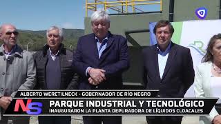 Inauguraron la planta depuradora en el Parque Industrial Tecnológico [upl. by Aisanat]