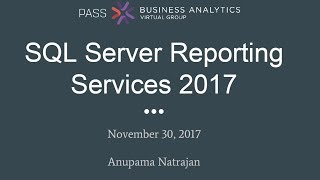 Whats new SQL Server 2017 Reporting Services [upl. by Berta781]