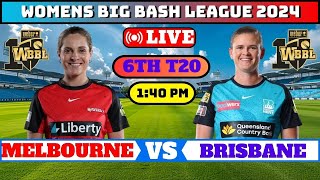 Brisbane Heat Women vs Melbourne Renegades Women Live Score BHW vs MLRW Live Wbbl Live Score [upl. by Piwowar]