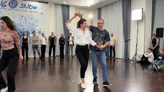 Mikhail Borisov amp Oksana Boyko Intermediate JnJ Swing amp Snow 2024  WCS Dance [upl. by Einaj416]