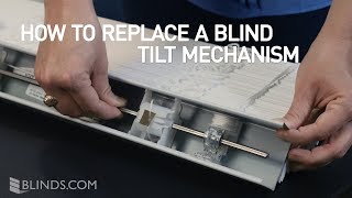 How To Replace a Blind Tilt Mechanism  Fix Blinds That Wont Open [upl. by Ttcos714]